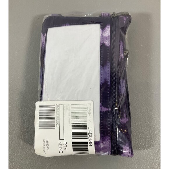 Lug Peekaboo Shibori Purple Crossbody Phone Pouch - Unisex, Zipper Closure, Styl - Picture 3 of 7